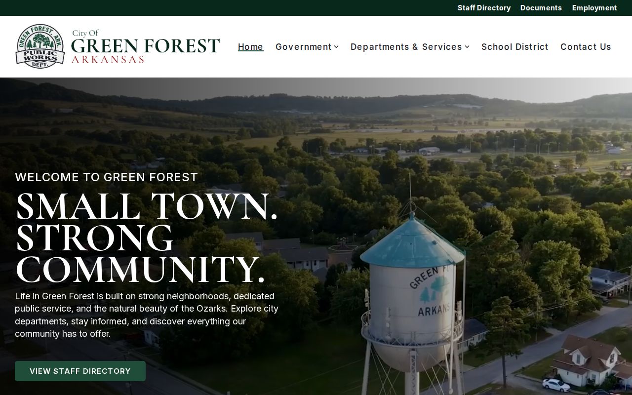 City of Green Forest official source for recent arrest record contacts